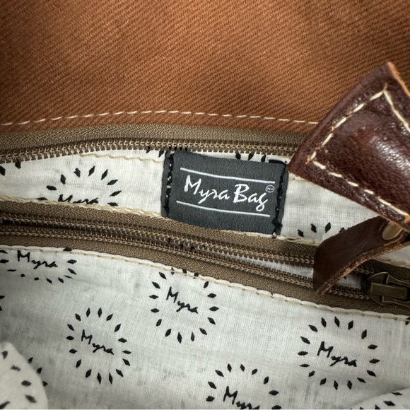 Myra Embroidered Calf Hair Leather Boho Purse Shoulder Bag Western Rodeo - Picture 6 of 6